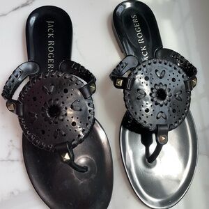 Jack Rogers Black Sandals
